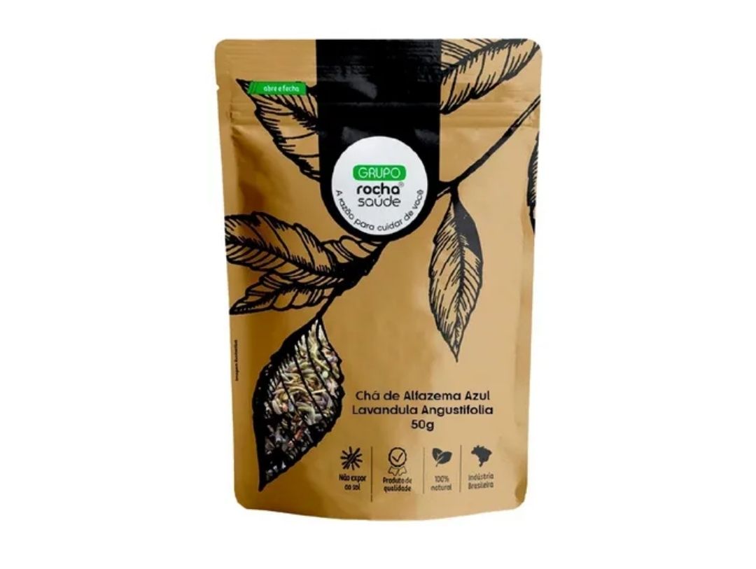 Chá De Alfazema Azul Lavandula Angustifolia 50gv