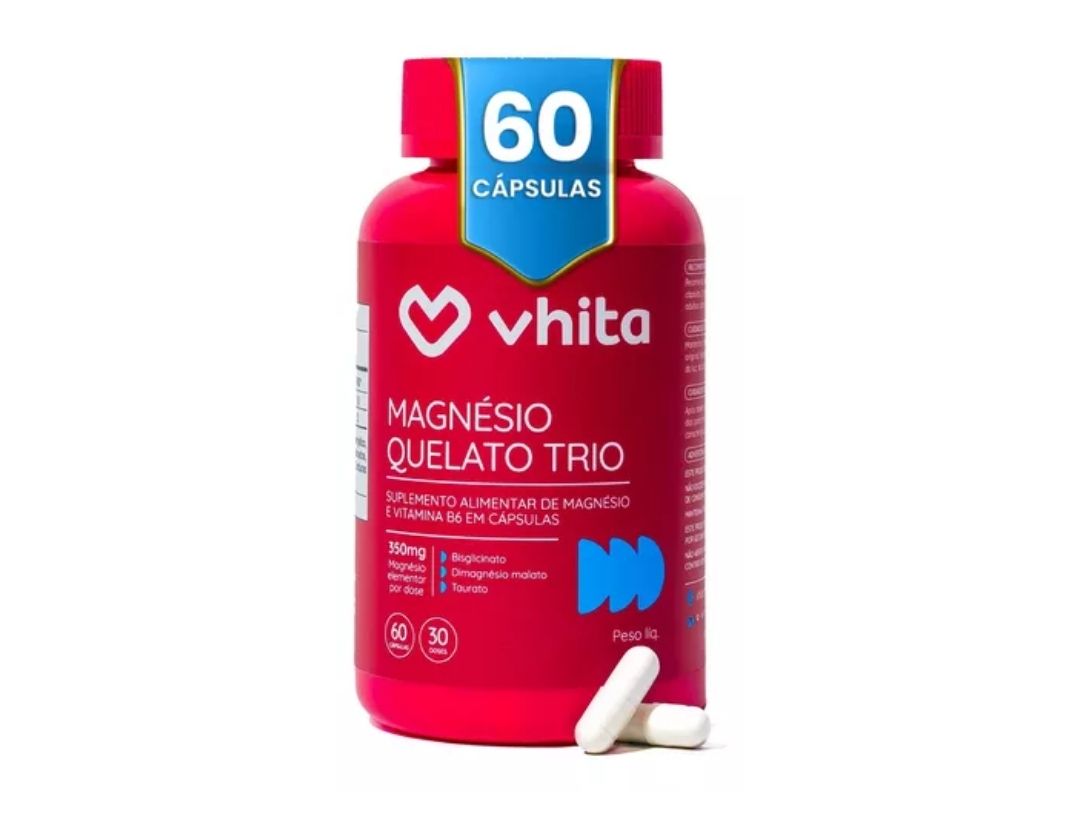 Magnésio Dimalato Quelato Vhita 3 Em 1 60 Caps